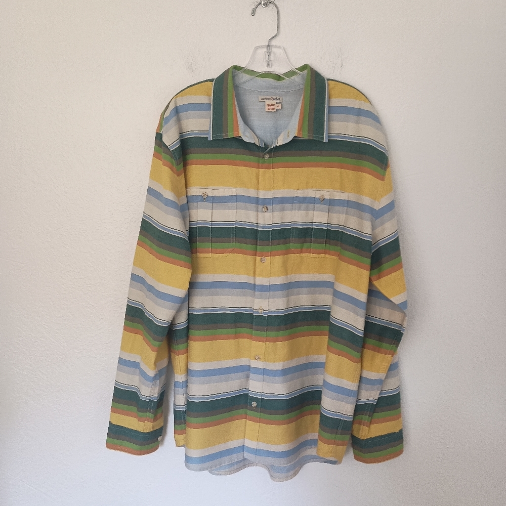 Carbon 2 Cobalt Striped Shirt